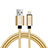 Cavo da USB a Cavetto Ricarica Carica L07 per Apple iPad New Air (2019) 10.5 Oro