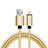 Cavo da USB a Cavetto Ricarica Carica L07 per Apple iPhone 13 Pro Oro