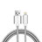 Cavo da USB a Cavetto Ricarica Carica L07 per Apple iPhone SE3 (2022) Argento