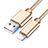 Cavo da USB a Cavetto Ricarica Carica L08 per Apple iPhone 13 Oro