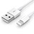 Cavo da USB a Cavetto Ricarica Carica L09 per Apple iPhone 12 Pro Bianco