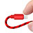 Cavo da USB a Cavetto Ricarica Carica L10 per Apple iPad Air 3 Rosso