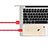 Cavo da USB a Cavetto Ricarica Carica L10 per Apple iPhone 11 Pro Rosso