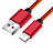 Cavo da USB a Cavetto Ricarica Carica L11 per Apple iPhone 11 Pro Max Rosso