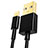 Cavo da USB a Cavetto Ricarica Carica L12 per Apple iPad 4 Nero