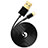 Cavo da USB a Cavetto Ricarica Carica L12 per Apple iPad 4 Nero