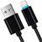 Cavo da USB a Cavetto Ricarica Carica L13 per Apple iPhone 11 Nero