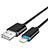 Cavo da USB a Cavetto Ricarica Carica L13 per Apple iPhone 13 Mini Nero