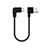 Nero Cavo Type-C Android Universale 25cm S03 per Apple iPhone 15 Plus Nero