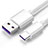 Bianco Cavo Type-C Android Universale T06 per Apple iPhone 15 Pro Bianco