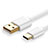 Bianco Cavo Type-C Android Universale T11 per Apple iPad Pro 12.9 (2022) Bianco