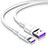 Bianco Cavo Type-C Android Universale T15 per Apple iPad Pro 12.9 (2022) Bianco