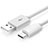 Cavo Type-C Android Universale T18 per Apple iPad Pro 12.9 (2021) Bianco