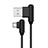 Nero Cavo Type-C Android Universale T19 per Apple iPad Air 5 10.9 (2022) Nero