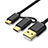 Cavo Type-C e Mrico USB Android Universale T01 Nero