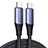 Grigio Scuro Cavo Type-C USB-C a Type-C USB-C 100W H03 per Apple iPad Pro 12.9 (2021) Grigio Scuro