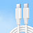 Cavo Type-C USB-C a Type-C USB-C 100W H04 per Apple iPad Pro 12.9 (2021) Bianco