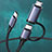 Nero Cavo Type-C USB-C a Type-C USB-C 60W H02 Nero
