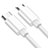 Cavo USB 2.0 Android Universale 2A H02 per Apple iPad Pro 12.9 (2022) Bianco