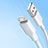 Cavo USB 2.0 Android Universale 2A H03 per Apple iPad Pro 12.9 (2022) Bianco