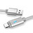 Cavo USB 2.0 Android Universale A10 Argento