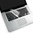 Cover Coperchio Tastiera Silicone Trasparente Ultra Sottile Morbida per Apple MacBook 12 pollici Bianco