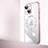 Cover Crystal Trasparente Rigida Cover con Mag-Safe Magnetic QC2 per Apple iPhone 14 Plus Oro Rosa