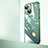 Cover Crystal Trasparente Rigida Cover con Mag-Safe Magnetic QC2 per Apple iPhone 14 Verde