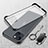 Cover Crystal Trasparente Rigida Cover con Magnetico Anello Supporto per Apple iPhone 13 Mini Nero