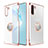 Cover Crystal Trasparente Rigida Cover con Magnetico Anello Supporto per Samsung Galaxy Note 10