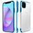 Cover Crystal Trasparente Rigida Cover H01 per Apple iPhone 11 Pro Blu