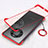 Cover Crystal Trasparente Rigida Cover H01 per Huawei Mate 40 Pro Rosso