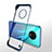 Cover Crystal Trasparente Rigida Cover H01 per OnePlus 7T Blu