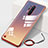 Cover Crystal Trasparente Rigida Cover H01 per OnePlus 8 Pro Rosso