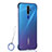 Cover Crystal Trasparente Rigida Cover H01 per Oppo A5 (2020) Blu