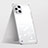 Cover Crystal Trasparente Rigida Cover H01 per Oppo Find X3 Pro 5G Argento