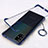 Cover Crystal Trasparente Rigida Cover H01 per Samsung Galaxy A71 5G Blu