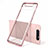 Cover Crystal Trasparente Rigida Cover H01 per Samsung Galaxy A80 Oro Rosa