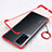 Cover Crystal Trasparente Rigida Cover H01 per Vivo X60 Pro 5G Rosso