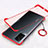 Cover Crystal Trasparente Rigida Cover H01 per Vivo X60T 5G Rosso