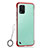 Cover Crystal Trasparente Rigida Cover H01 per Xiaomi Mi 10 Lite Rosso
