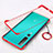 Cover Crystal Trasparente Rigida Cover H01 per Xiaomi Mi 10 Rosso