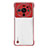 Cover Crystal Trasparente Rigida Cover H01 per Xiaomi Mi 12 Ultra 5G Rosso