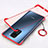 Cover Crystal Trasparente Rigida Cover H01 per Xiaomi Redmi Note 9 Rosso