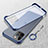 Cover Crystal Trasparente Rigida Cover H02 per Apple iPhone 13 Pro Blu