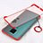 Cover Crystal Trasparente Rigida Cover H02 per Huawei Mate 30 Lite Rosso