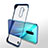 Cover Crystal Trasparente Rigida Cover H02 per OnePlus 7T Pro 5G Blu