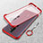 Cover Crystal Trasparente Rigida Cover H02 per Oppo A11 Rosso