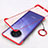 Cover Crystal Trasparente Rigida Cover H02 per Oppo Ace2 Rosso