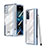 Cover Crystal Trasparente Rigida Cover H02 per Oppo Find N 5G Blu